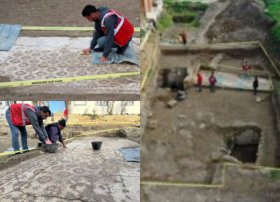 Hatayda zəlzələ dağıntıları altında Son Antik dövrə aid mozaika tapıldı