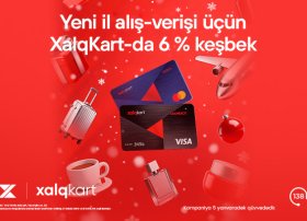 &ldquo;XalqKart&rdquo;da Yeni ilə özəl 6% keşbek