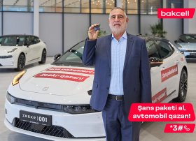 Bakcell lotereyasında 12-ci avtomobil uduldu!