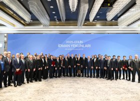 Prezident İlham Əliyev 2025-ci ilin idman yekunlarına həsr olunan mərasimdə iştirak edib