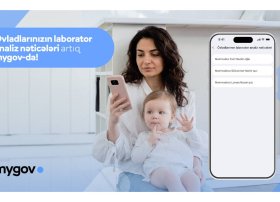 Valideynlər övladlarının laborator analiz nəticələrinə artıq &ldquo;mygov&rdquo; platformasında baxa biləcəklər