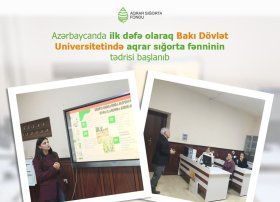 Azərbaycanda ilk dəfə BDU-da aqrar sığorta fənni tədris olunur