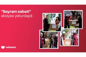 Qırmızı Ürəklər Fondunun &ldquo;Bayram səbəti&rdquo; aksiyası 300-dən çox ailəyə sevinc bəxş etdi