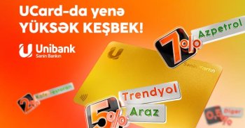 Unibank kartları ilə ödəniş edin, yüksək keşbek qazanın!