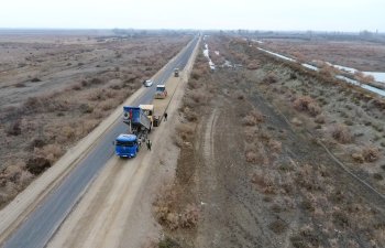 24 yaşayış məntəqəsini birləşdirən avtomobil yolu yenidən qurulur