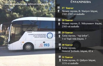 Bakının iki rayonunda çoxmənzilli binaların səyyar qeydiyyatı aparılacaq