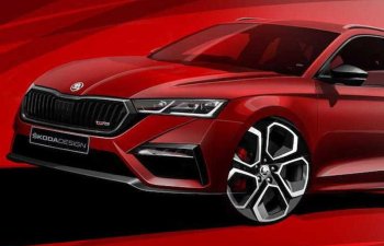 Skoda Octavia RS modelinin ilk təsvirlərini yayıb - FOTO