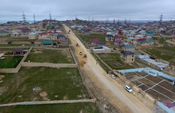Abşeron rayonunda 4 qəsəbə və 1 kənd ərazisində 29.2 km küçə təmir edilir