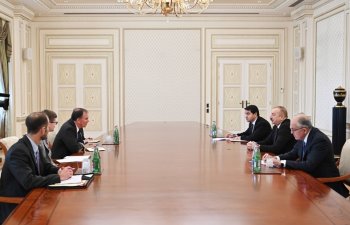 İlham Əliyev ABŞ Dövlət katibinin enerji diplomatiyası üzrə müavininin müşavirini qəbul edib