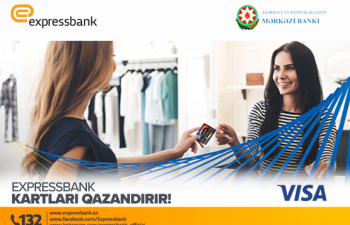 Expressbank-ın kartları ilə “Visa kartları ilə ödəniş qazandırır” adlı lotereyaya qoşulun!