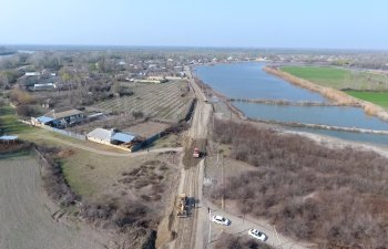 Zərdabda 7 km uzunluğunda avtomobil yolunun yenidən qurulmasına start verilib