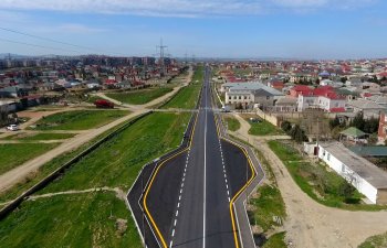 Nəqliyyat axınına müsbət təsir edən yolun yenidən qurulub