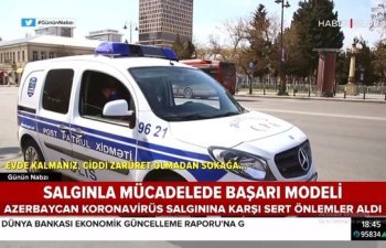 Azərbaycanın koronavirusla nümunəvi mübarizəsi Türkiyə mediasında - VİDEO