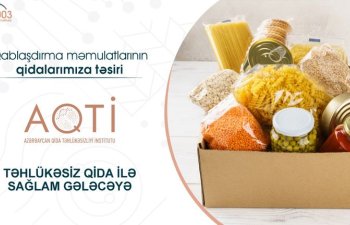 AQTİ: Qablaşdırma məhsullarından toksiki maddələr qidaya miqrasiya edir
