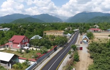 Qəbələdə 28 km-lik avtomobil yolu yenidən qurulub