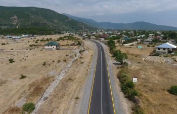 6 yaşayış məntəqəsini əhatə edən yollar yenidən qurulub