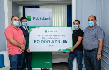 “Rabitəbank”dan məcburi köçkün ailəsinə 60 min AZN-lik dəstək