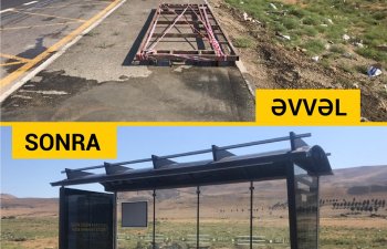 Bakıda yeni avtobus dayanacağı pavilyonları quraşdırılır