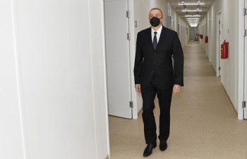 Qəbələdəki modul tipli xəstəxanadan - Fotolar