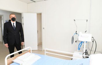 Şəkidə də modul tipli xəstəxana açıldı - Foto