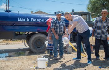 Bank Respublika Neftçala sakinlərinə içməli su təminatı ilə bağlı dəstək oldu!