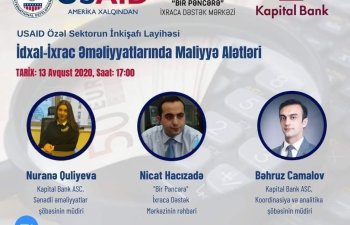 İxrac işinin təkmilləşdirilməsi prosesində maliyyə alətlərinin tətbiqi müzakirə ediləcək