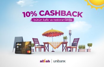 Hesabı Unibank kartınla ödə, xərclədiyinin 10%-ni geri al!