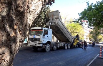 Nərimanov rayonunun yol problemi həll edilir - FOTO
