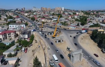 Sulutəpə dairəsində müxtəlif səviyyəli yol qovşağı inşa edilir