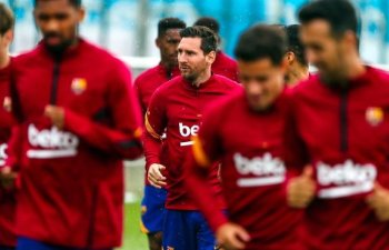 Messi uzun fasilədən sonra ilk dəfə məşqə qatıldı - FOTO