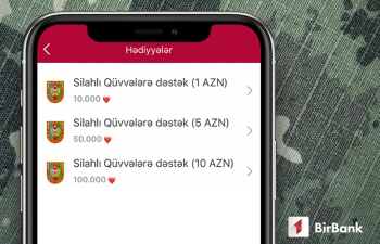 “Ürəklər”inizlə Silahlı Qüvvələrə dəstək olun!