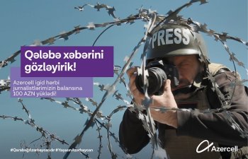 Azercell-dən hərbi jurnalistlərə rabitə dəstəyi 