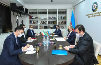 Mikayıl Cabbarov İranın Azərbaycandakı səfiri ilə görüşüb