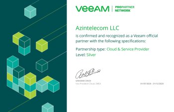 “AzInTelecom” “Veeam Software” şirkətinin Gümüş Tərəfdaşı  statusunu alıb