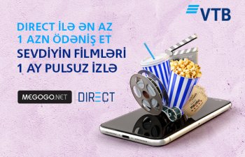 VTB (Azərbaycan) müştərilərinə Megogo kinoservisinə pulsuz abunəlik təqdim edir  