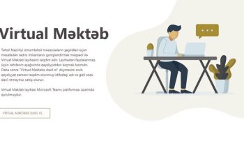 “Virtual məktəb”də Bakı üzrə 450 000-dən çox istifadəçi qeydiyyatdan keçib