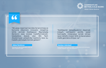 Azərbaycan Beynəlxalq Bankı ilə bp və tərəfdaşlarının birgə təqaüd proqramını qazanmış tələbələrlə görüş oldu