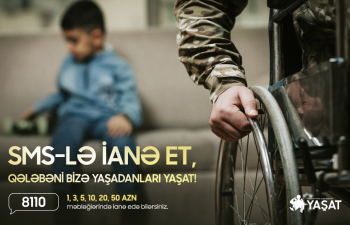 8110 SMS vasitəsilə ianə etmək imkanı yaradılıb