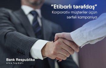 Bank Respublika yeni korporativ müştərilər üçün mübadilə komissiyasını 0% etdi