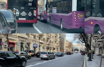 Sürücülər artıq avtobus zolağının tələbinə əməl etməyə başlayıblar - BNA