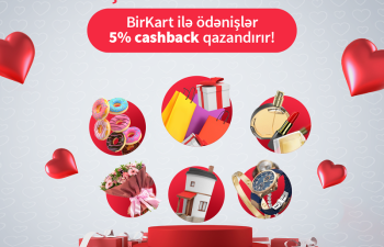 BirKart-la ödəyin, 5% keşbek qazanın!