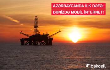 Azərbaycanda ilk dəfə:  dənizdə mobil internet
