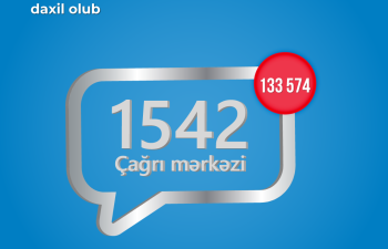 Agentliyin “1542” Çağrı mərkəzinə ötən il 133 574 müraciət daxil olub