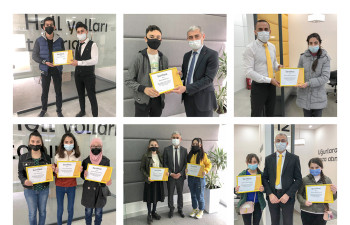 Yelo Bank şagirdləri sertifikatlarla təltif etdi