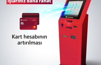 Kapital Bank terminallarında dollar və avro ilə mədaxillər mümkün oldu