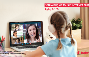 “Bakcell”dən onlayn iş və təhsil üçün internet paketi 