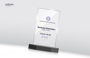Unibank daha 3 mükafat qazanıb 