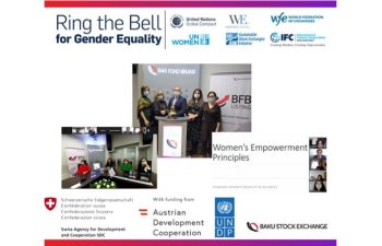 Bakı Fond Birjasında gender bərabərliyinə həsr edilmiş açılış zəngi keçirilib