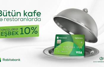 Kartmane VISA ilə bütün restoranlarda 10% keşbek