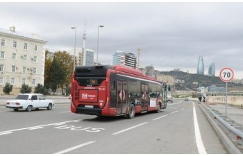 Bakıda daha üç küçədə xüsusi avtobus zolağının salınmasına başlanılıb